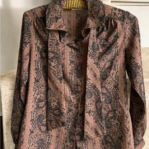 60s Paisley Blouse